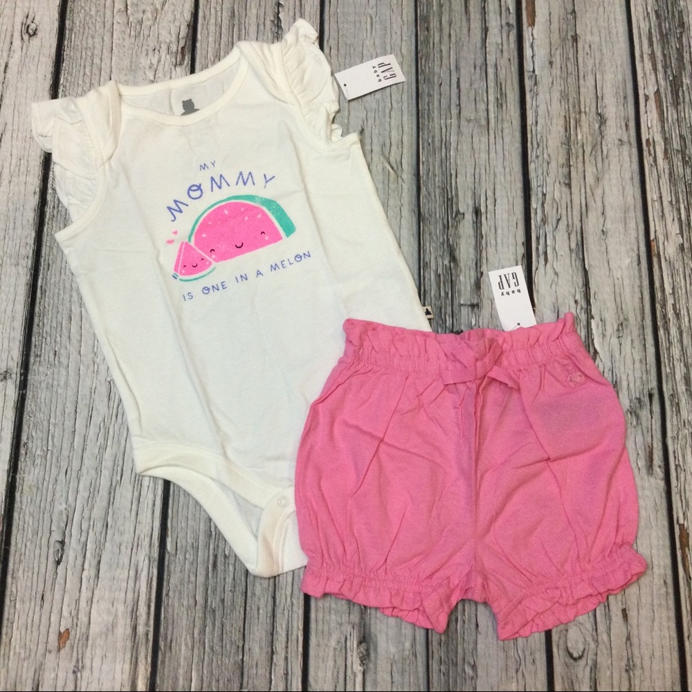 Gap Girls 3 6 12 18 24 Pink Shorts Outfit